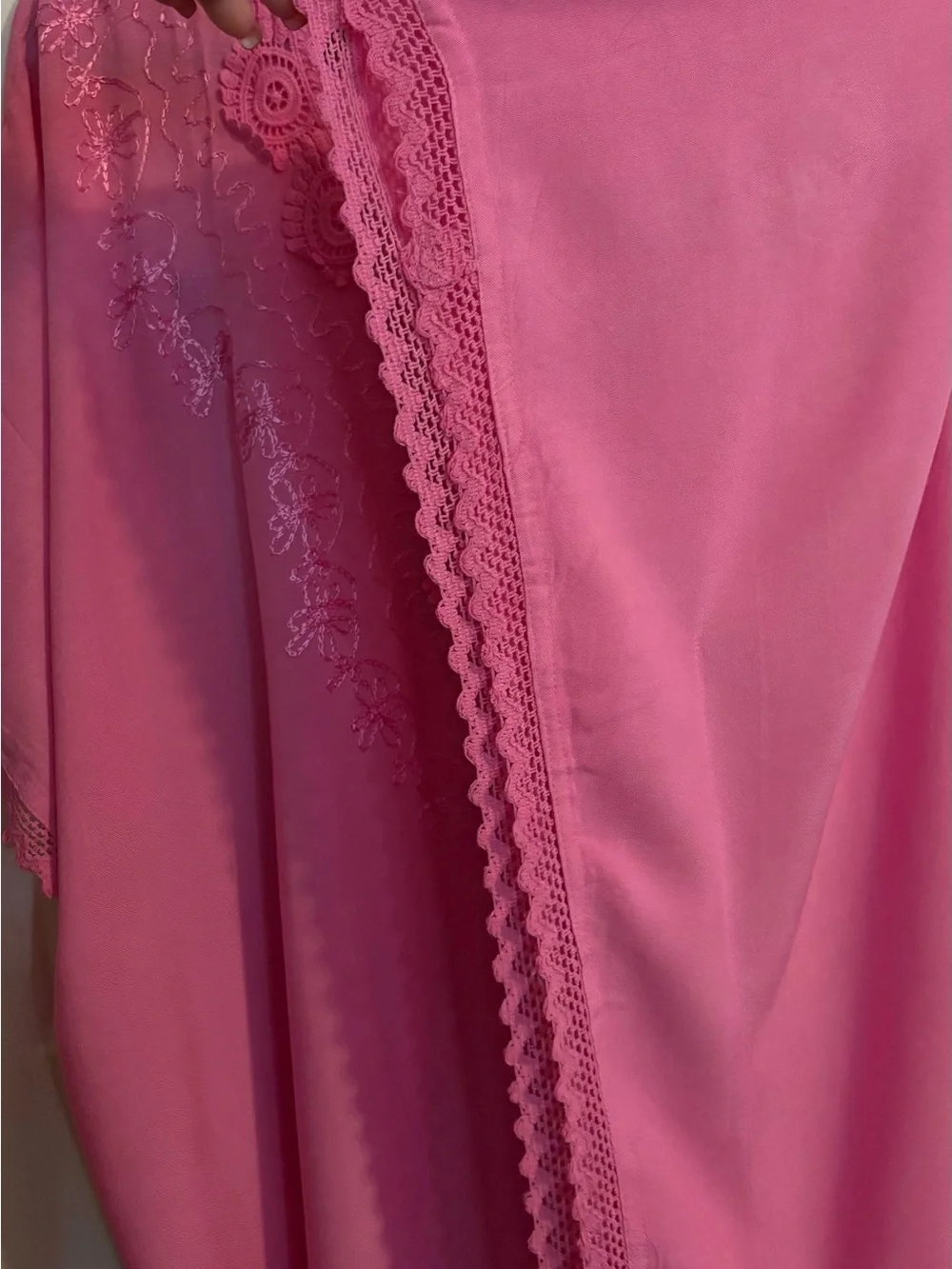 Fuchsia Embroidered Tunic & Wide Leg Pant Set - Picture 5 of 14
